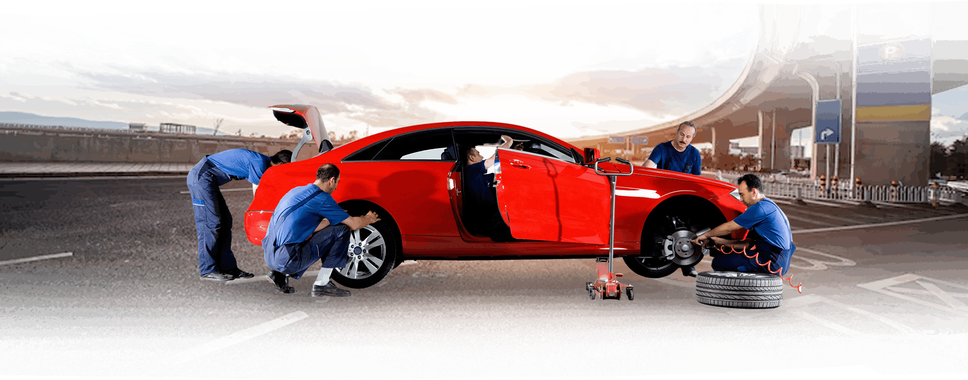 Car maintenance with multiple mechanics